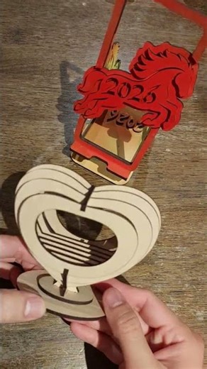 Love Heart Candle Stand #lasercutting #valentine #candle