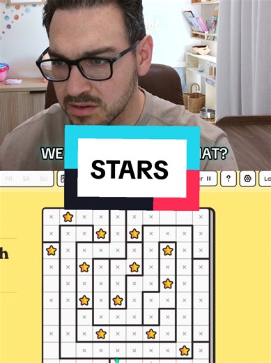 Stars puzzle #puzzlegames #satisfying #logicgames #puzzles #logicpuzzle