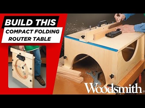 DIY Folding Router Table — Full-Size Features in a Space-Saving Design!