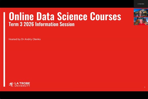 Online Data Science Courses Information Session