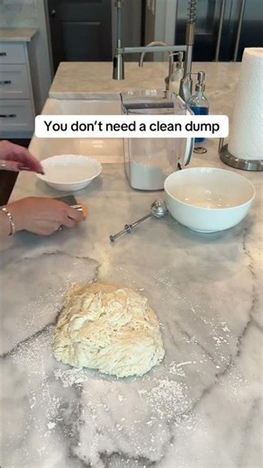4 Step Sourdough! Step 3 Shaping The Dough Take dough out of... #Shorts #bakedat50