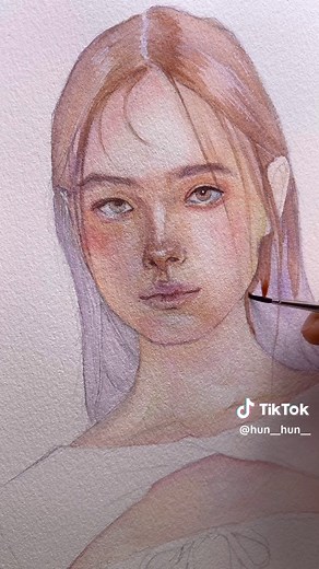 Winter Watercolor Portrait Tutorial: How to Paint Skin