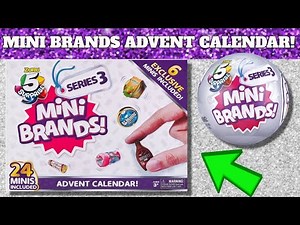 UNBOXING MINI BRANDS SERIES 3 ADVENT CALENDAR! Zuru 5 Surprise Silver Ball Miniture Toy Opening!