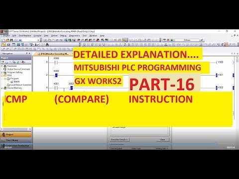 CMP (COMPARE) in GX WORKS2 Programming Software PART-16 #MITSUBISHI #PLC