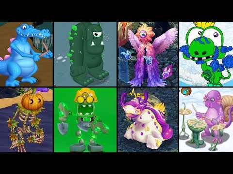 ALL Monster on Wanderer Island vs Space Island vs Cloud island vs Cave Island Fanmade | MSM