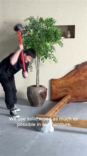 DIY Natural Edge Wood Bed with Rustic Stone Base