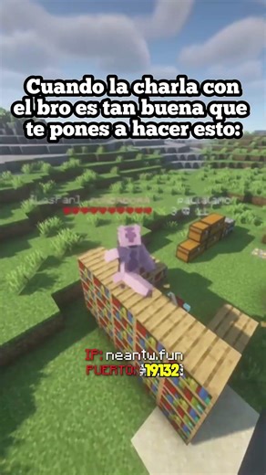 cuando la charla con el bro es tan buena que... #minecraft #gaminges #minecraftespañol #shorts