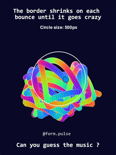 Understanding the Melody Behind the Bouncing Ball Simulation