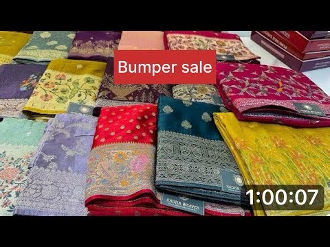 #sale alert 🔔 #rawmango #Hosilk #gajjisilk #khaddigeorgette #saree #clothingdiscount #onlineshoppin