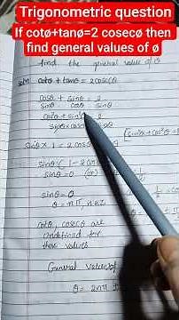 Trigonometric question