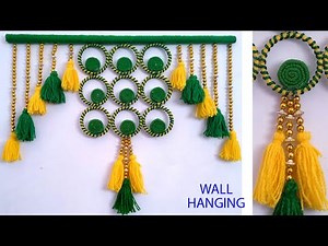 JHALAR KI DESIGN | UN KA TORAN | WALL HANGING CRAFT IDEA | JHUMAR BANANE KA TARIKA | GHAR SAJANE KA