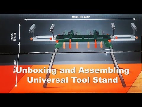 PARKSIDE Universal Tool Stand PUG 1600 B2 unboxing and assembling