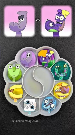 Alphabet Lore Sprunki Color Mixing Battle: Normal 🙂 vs Horror 😱 Who Will Win? #sprunki #colormixing