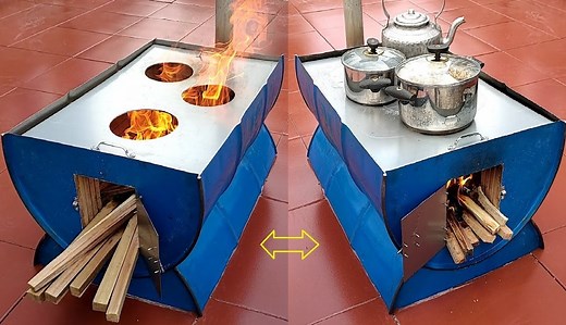 18K views · 86 reactions | Handmade wood stove Creative ideas from cement and non iron barrels. | Genius Crafts | Facebook