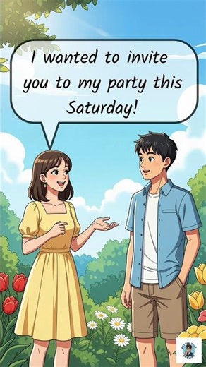 Inviting a Friend to a Party – Simple English Conversation #dailyenglish #englishconversation