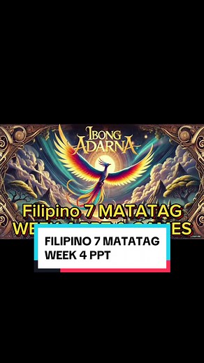 Filipino 7 Matatag: Week 4 Interactive Learning Materials