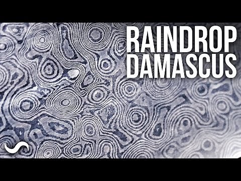 MAKING RAINDROP PATTERN DAMASCUS!!!