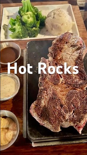 Ribeye steak at Hot Rocks in Wisconsin Dells! YUMMY!