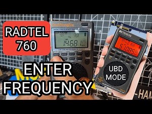 UBD - Manual ENTER Freq Search , HRD747/Radtel 760/ TR110