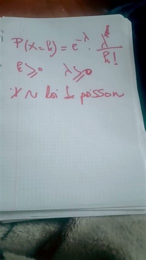 Loi de poisson.