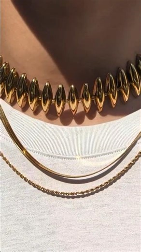 How many necklaces can you stack? #statementjewelry