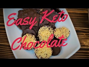 Easy Keto Chocolate - Three Ingredient Buildable Chocolate - Keto Chocolate Bark - Keto Candy