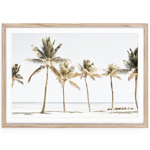 Tropical Palm Tree Beach Print, Coastal Photography, Framed or Unframed - Etsy