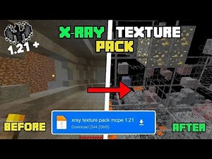 Minecraft x ray texture pack for MCPE 1.21+