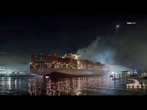 Port of LA: Massive Ship Fire Destroys 75 Containers On Board a Cargo Vessel; Blaze Still Burning.