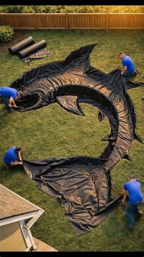 We Built a Giant Shark Pond in a Backyard 🦈😱