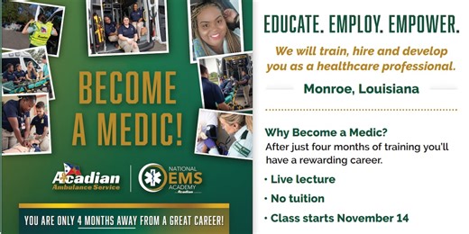 EMT classes coming to Northeast Louisiana