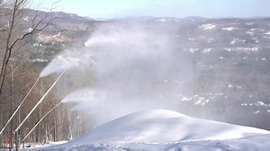 Step 1 to build a park: Make a ton of snow. Jib Park opens Saturday: sundayriver.com/parks | Sunday River