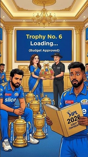 MI 6th Trophy Script Leaked? 😱 Ambani OP #memes