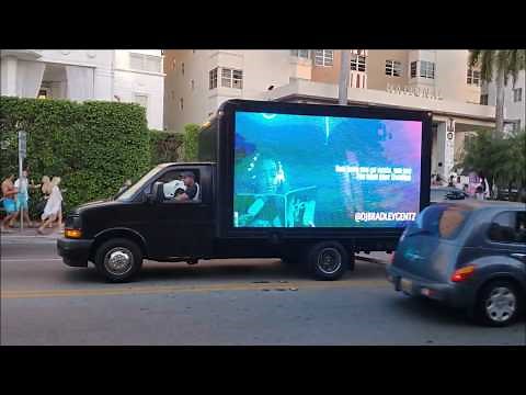 Mobile LED Billboard Truck advertising at Ultra 2018