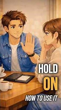 Hold on - how it’s actually used in English | Easy Eglish