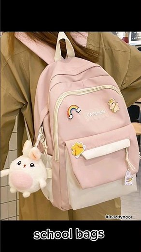 Beautiful and Cute School Bag Design Ideas For Girls #school #bags #backpack #schoolbags