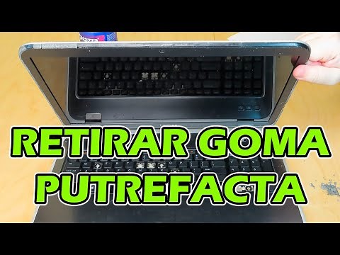Removing Degraded Rubber from Dell Laptop Screen