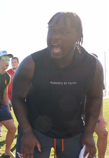 “None of you are standing in this position right now by accident. You’re all here for a reason” — Alema Collins teaching Hula Bowl players a traditional haka dance.