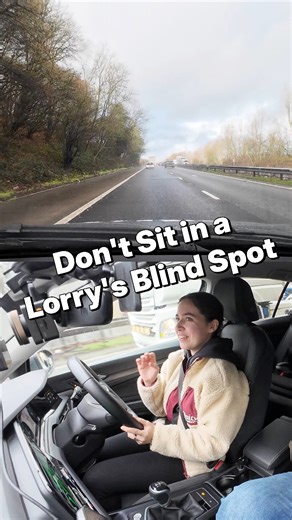 Don’t Sit in a Lorry’s Blind Spot 🚛 Learner driver lets a lorry overtake. Driving instructor teaches HGV blind spot to learner driver. #hgv #overtake #blindspot #learnerdriver #drivinginstructor | Clear Start Driving