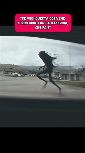 Se vedi questa cosa che ti rincorre con la macchina