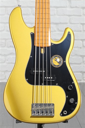 Sire Marcus Miller P5 5-string Fretless Bass Guitar - Metallic Gold