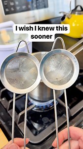 Now I use tea strainers to create delicious poach-style eggs 🥚#eggs #poachedeggs #avocadotoast #breakfastideas | Liz & Jeff