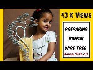 How to make wire tree sculpture, tutorial, DIY