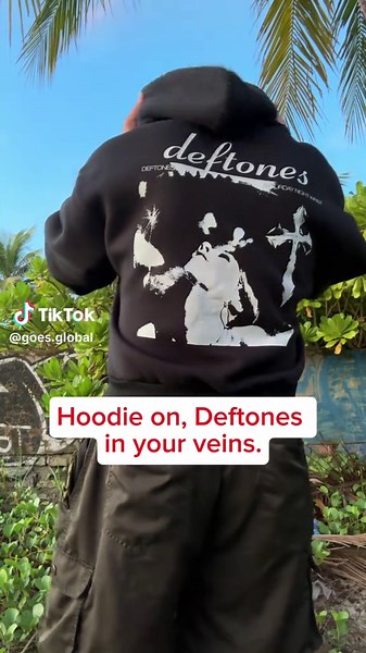 Hoodie loud, life louder with Deftones. 🖤 #deftones #saturdaynightwrist #deftonesshirt #hoodie #deftonesfan