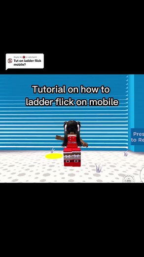Replying to @👹 How to ladder flick on mobile roblox #roblox #robloxtiktok #obby #ladderflickroblox #ladderflick #robloxobby #tutorial #helpful