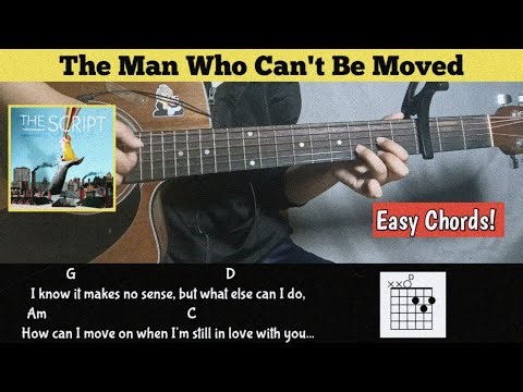 Tutorial Guitar ( The Man Who Can't Be Moved — The Script ) Easy Chords For beginners!