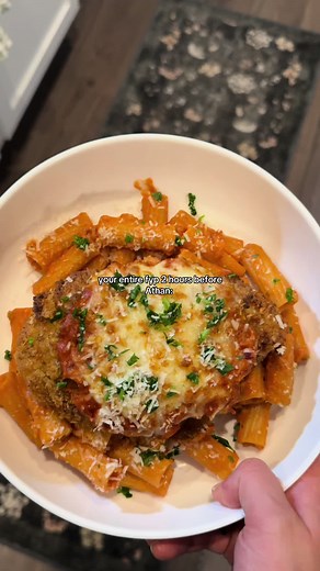 Delicious Chicken Parm with Spicy Creamy Rigatoni Recipe