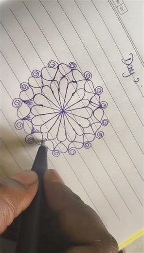 #Easy rangoli drawings #Freehand rangoli sketch