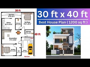 30 x 40 House Plan | 3 Bedroom Plan | 30x40 Ghar ka Naksha | 3d House Design Plan | Makan Ka Naksha