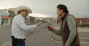 A rather grey black comedy starring Joaquin Phoenix and Pedro Pascal